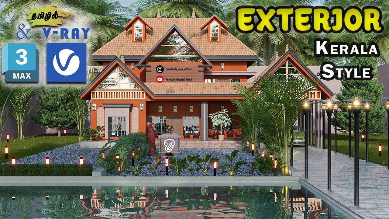 3ds Max Elevation Design Tutorial In Tamil - YouTube