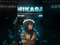 MIKASA EDIT 🔥 | AOT AMV | 4K Anime Short