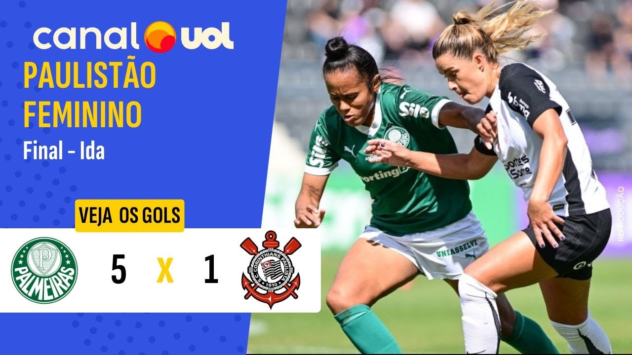 PALMEIRAS AMASSA O CORINTHIANS E FICA PERTO DO TÍTULO DO PAULISTÃO FEMININO! VEJA GOLS