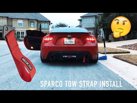 DIY Sparco Tow Strap Install! | Subaru BRZ