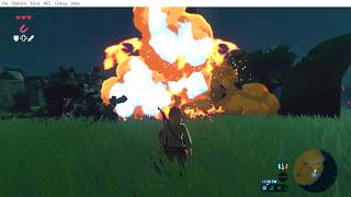 Deflecting a garden's lazer in breath of the wild