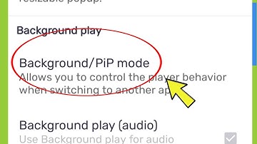 MX Player | Background PiP Mode Settings