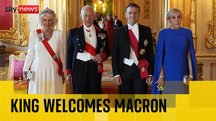 King welcomes President Macron in French who pays tribute to late Queen