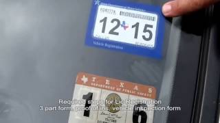 The New Single Texas Lic Plate Registration Sticker Auto Repair Youtube The New Single Texas Lic Plate Registration Sticker Auto Repair Youtube