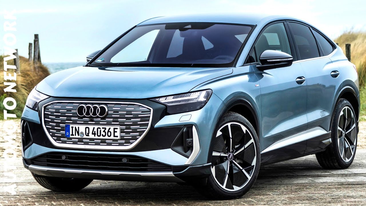 2022 Audi Q4 Sportback 50 etron quattro Geyser blue YouTube
