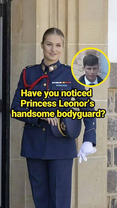 Have you noticed Princess Leonor’s handsome bodyguard? #celebrity #princessleonor