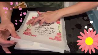 Decoupage Canvas  frame With Bible Verse