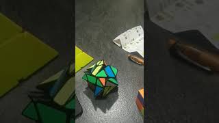 solving the axis cube! no movement!  | #shorts