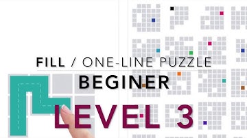 Fill: One-Line Puzzle Gameplay - Beginner Level 3