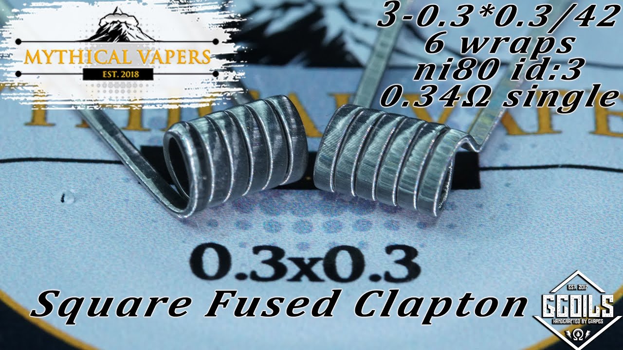 Ep:4 Coil Building Tutorial By Mythical Vapers:Square Fused Clapton Coils