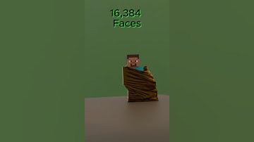 Steve Minecraft vs cloth simulation #minecraft #steve #clothsimulation #4faces #3d