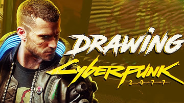 CYBERPUNK 2077 Time Lapse Drawing (Comic Book Art - Procreate)