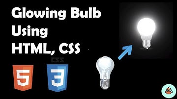 css bulb glowing using css only | css animation | css glowing effect