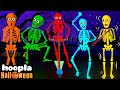 Spooky Scary Skeletons + Five Funny Skeletons Song | Teehee Town Halloween Rhyme on Hoopla Halloween