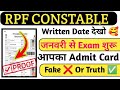 🔴Fake❌ or real ✅RPF Constable Admit Card 2024: Download Link Available Now