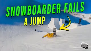 Snowboarder Fails a Ramp Jump at Audi Nines Event
