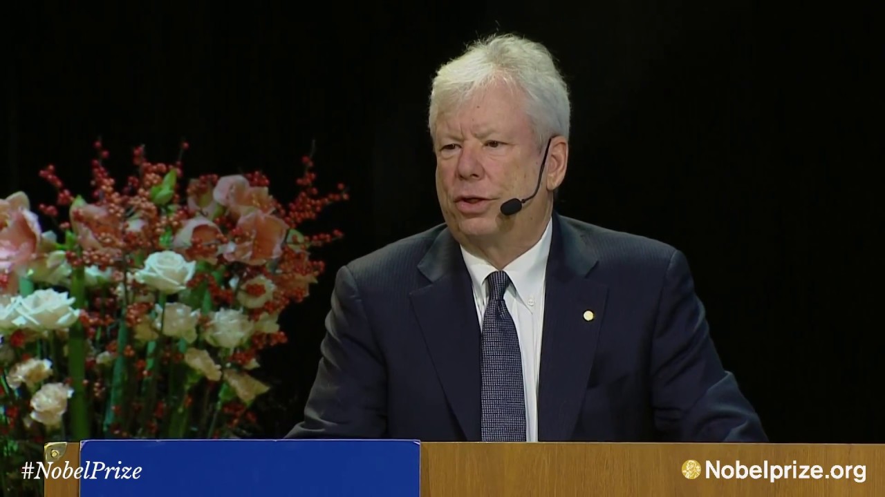 Nobel Lecture: Richard Thaler, The Sveriges Riksbank Prize in Economic Sciences