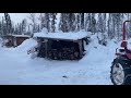 Another temporary shelter on the homestead in Alaska