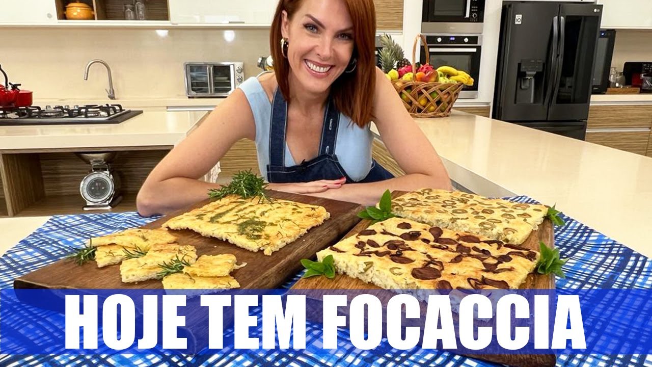 RECEITA DE FOCACCIA TRADICIONAL, CALABRESA E AZEITONA | COZINHANDO EM FAMÍLIA
