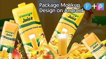 How to make a product package design on Android || Package Mockup || PixelLab+ Picsart tutorial