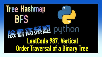 leetcode 中文 | Vertical Order Traversal of a Binary Tree | Facebook臉書考題 | Leetcode 987 | Python