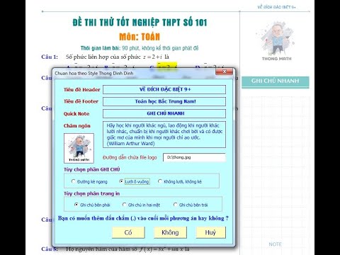 Video Tool BTN2022 - Cập nhật tùy chọn định dạng trang in... - YouTube