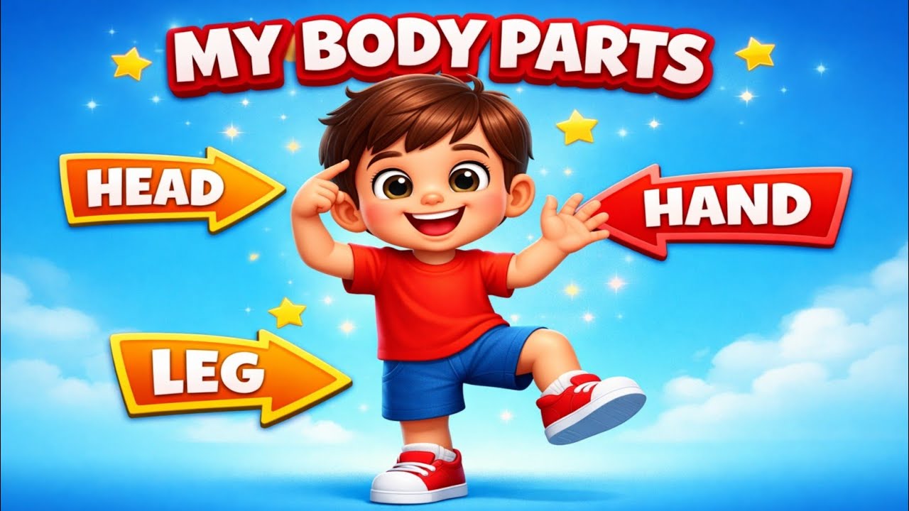 Human Body Parts Name | Learn Body Parts for Children