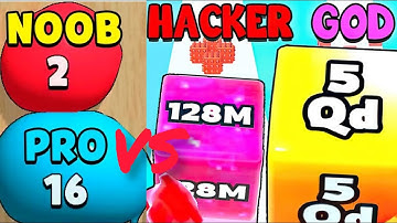 TIKTOK GAMEPLAY VIDEO 2024 - SATISFYING MOBILE GAME :CHAIN CUBE 2048:3D MARGE GAME VS BLOGE MERGE 3D