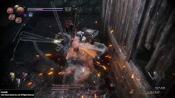 Nioh 2 NG+ Solo lvl 1 vs Matsunaga Hisahide (No Damage/Armor/Items/Yokai Shift/Ninjutsu/Onmyo)