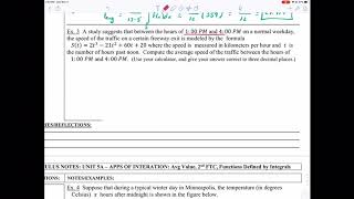 Calc Applications of Integration: Average Value-Example 3 (Video 4)