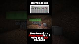 How to make a Flatground trap in minecraft#shorts #minecraft #tutorial
