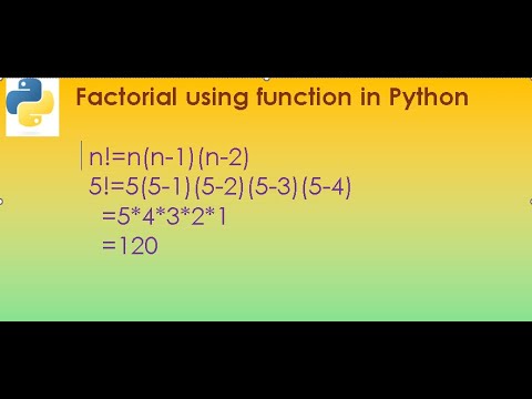 Functions in python (Factorial) - YouTube