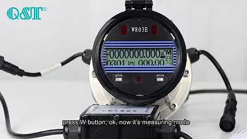 How to select flow unit for battery-powered electromagnetic flowmeter, Model: QT-EIT, EEMF-W803E