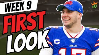 DraftKings NFL Week 9 First Look Lineup | NFL DFS Picks