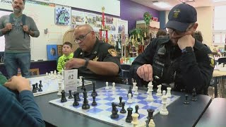 Kids and cops face off over the chessboard at tournament