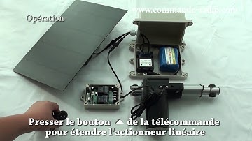 Kits Solaires pour Actionneur Linéaire Télécommande Sans Fil