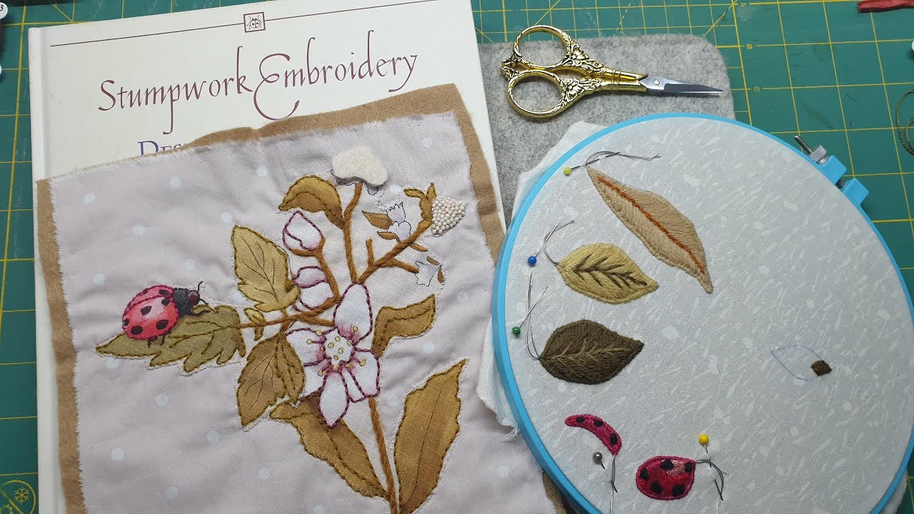 Vintage Sewing Techniques Stumpwork Pt 2... YouTube