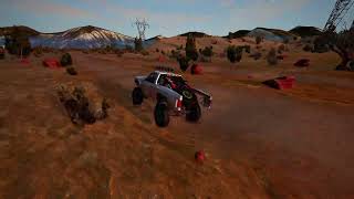 Beamng Drive - Vanilla D-Series Prerunner Tackling some Whoops