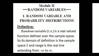 Random Variables and Probability Distribution|2nd SEM UG|UOC|Complimentary Course Statistics