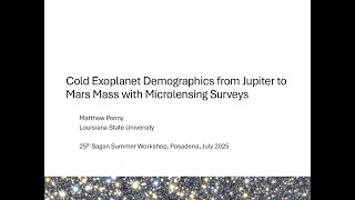 Cold Exoplanet Demographics with Microlensing Surveys - Matthew Penny (LSU)