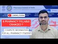 B Pharmacy Syllabus Changed ? Complete Information | Carewell Pharma