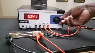 Metravi Micro ohm meter working Video