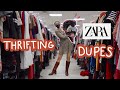 Thrifting Zara Dupes || Come Thrift with Me || Thrifted Zara Lookbook