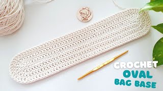 How to Crochet a Perfect Oval Shape | Oval Bag Bottom Tutorial | Double Crochet Oval for Tote Bag