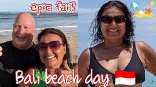 Bali beach day! MUST watch - David has an epic fail!!!