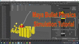 maya dynamic tutorial |Maya Bullet Physics Simulation Tutorial   Active and Passive Rigid Body