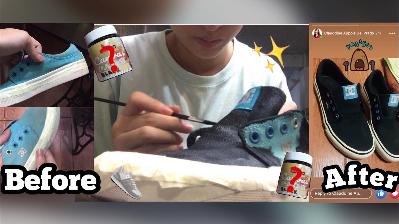 VLOGMAS: DIY Faded DC Shoe Restoration with KEKAO CANVAS PAINT