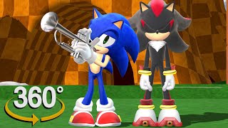 Sonic the Hedgehog! - 360°  - Trumpet Meme! (The First 3D VR Game Experience!) screenshot 5