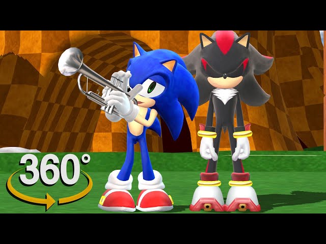 Sonic the Hedgehog! - 360° - Trumpet Meme PT2! SHADOW (The First 3D VR Game  Experience!) 