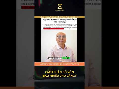 CÁCH PHÂN BỔ VỐN - BAO NHIÊU CHO VÀNG?